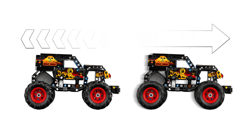 LEGO 42219 Monster Jam™ Grave Digger™ Eld och Is - 5