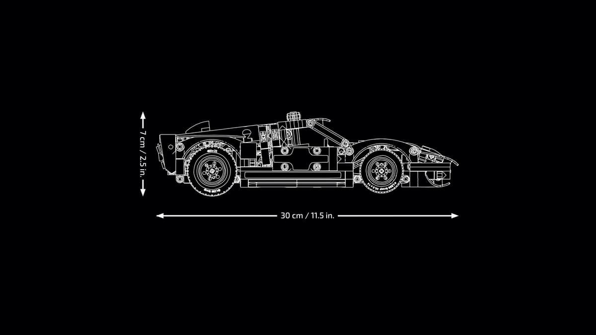 LEGO Technic 42223 1966 Ford GT40 MKII Racerbil - 7