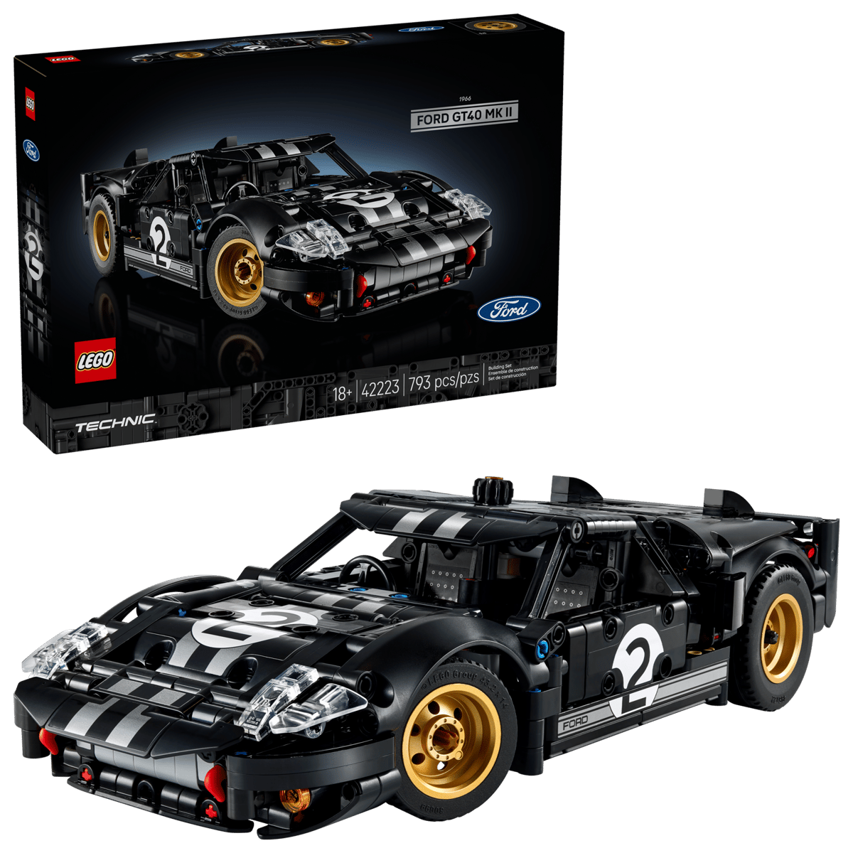 LEGO Technic 42223 1966 Ford GT40 MKII Racerbil