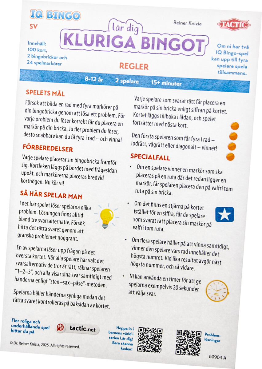 Tactic Lär Dig Kluriga Bingot - 3