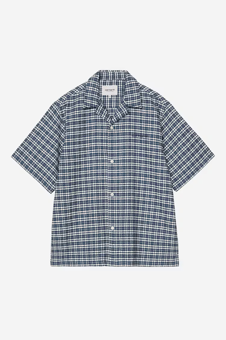 Carhartt WIP Kander Kortärmad Skjorta Kander Check/Blue River