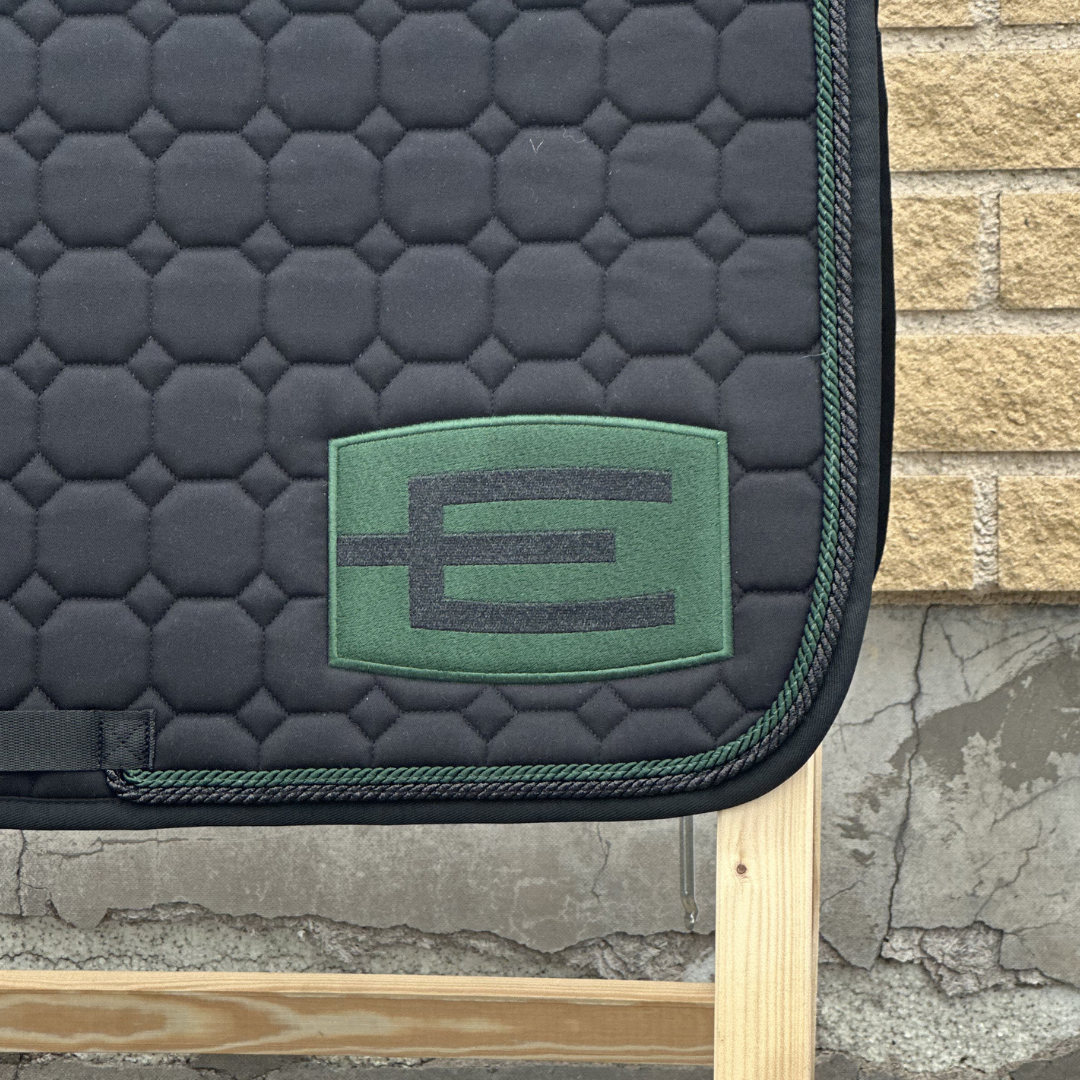 EQUILINE HOPPSCHABRAK MED E-LOGGA E41 BLACK-GL.GREEN  - 2
