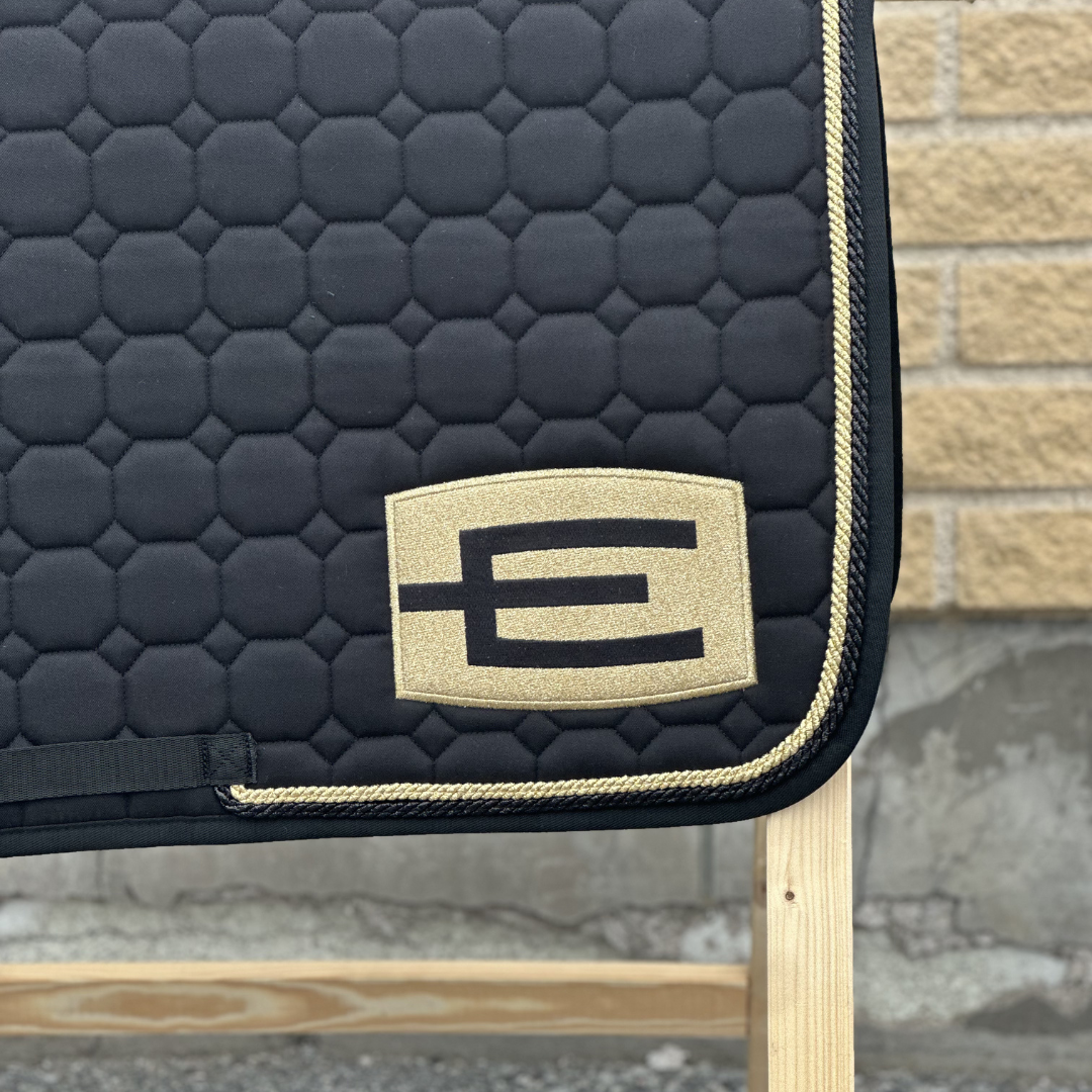 EQUILINE HOPPSCHABRAK MED E-LOGGA E56 BLACK-GL.GOLD - 2