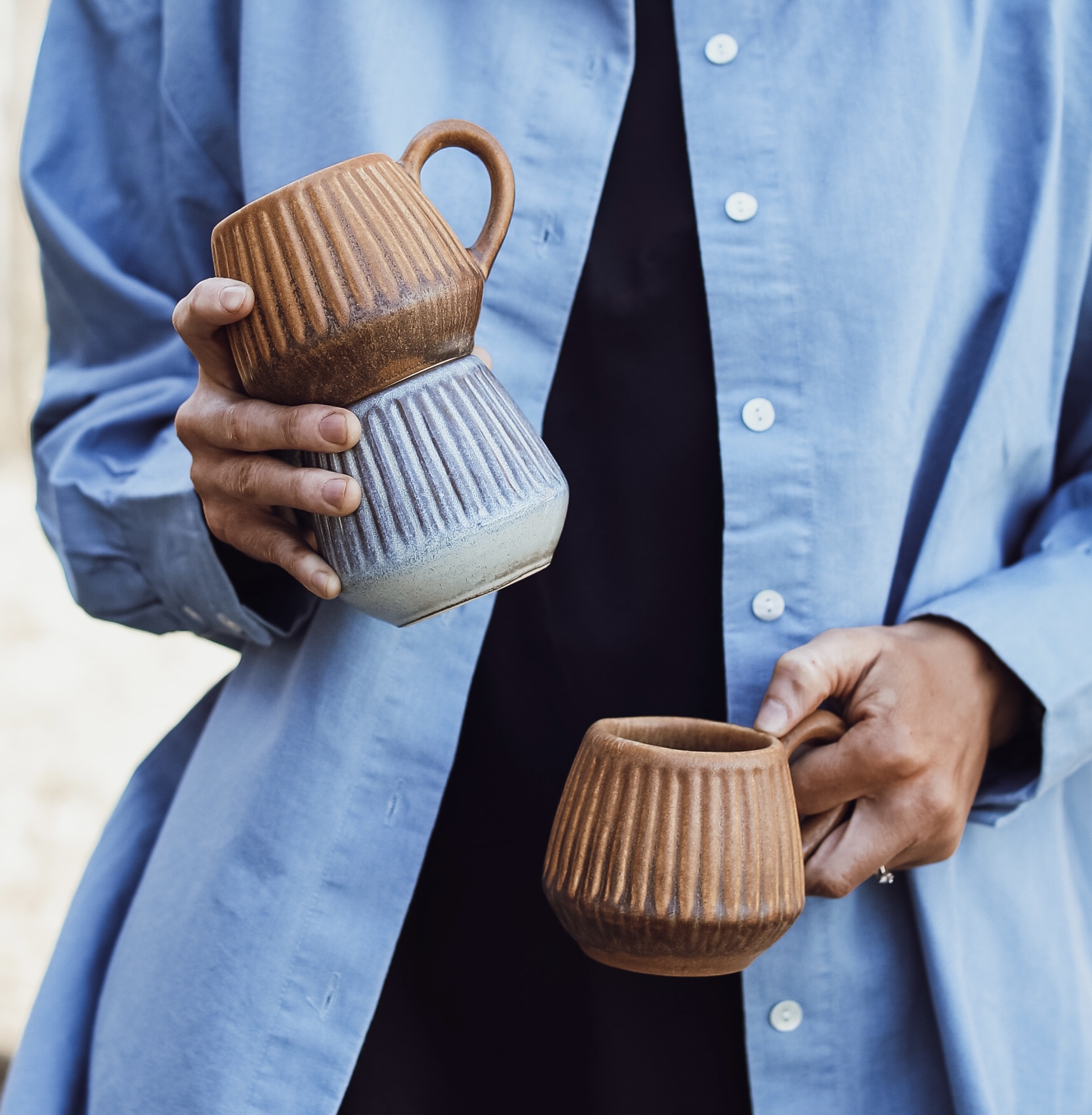 Brew Kopp i Stengods Brun