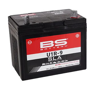 BS BATTERY U1R-9 Batteri 12V 28Ah AGM 300 CCA – Trädgård & Arbetsfordon
