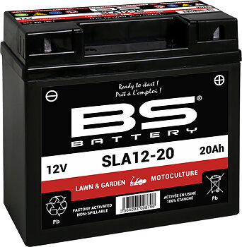 BS BATTERY SLA12-20 Batteri 12V 21Ah AGM 180 CCA – Trädgård & Arbetsfordon