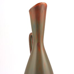 Carl-Harry Stålhane (SYE 1950s) Brown Vase with Swelling Base 32 cm (2)