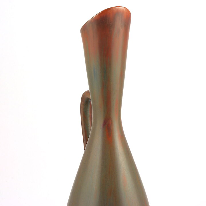 Carl-Harry Stålhane (SYE 1950s) Brown Vase with Swelling Base 32 cm (2)