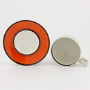 Stig Lindberg (Arena 1973) Rounded Coffee Cup with Brown/Orange Decor 11 cm  [Sample Images]