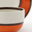 Stig Lindberg (Arena 1973) Rounded Coffee Cup with Brown/Orange Decor 11 cm  [Sample Images]