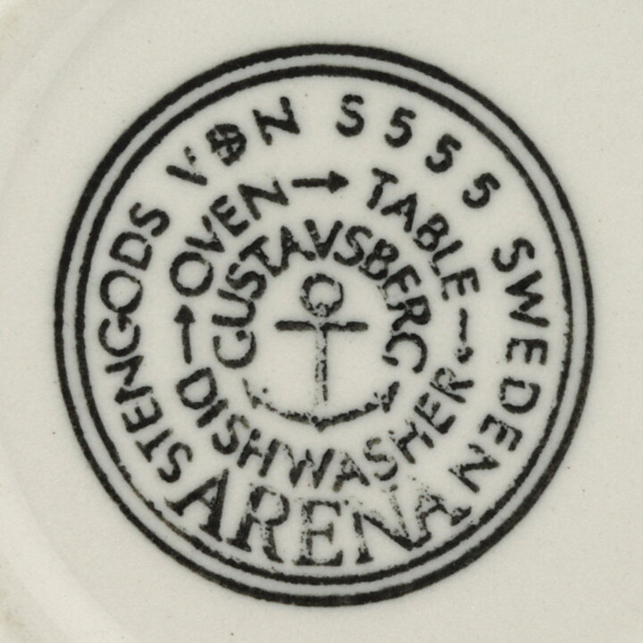 スティグ・リンドベリ  Arenaシリーズ  ブラウン/オレンジのコーヒーカップ (11cm)  1973年  [サンプル画像]