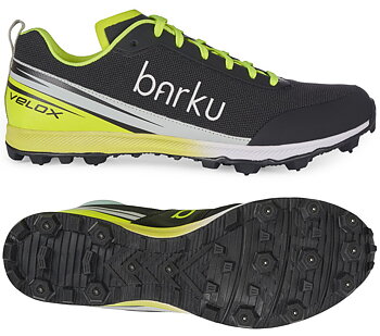 Barku Velox orienteringsskor med dubb, svart/gul