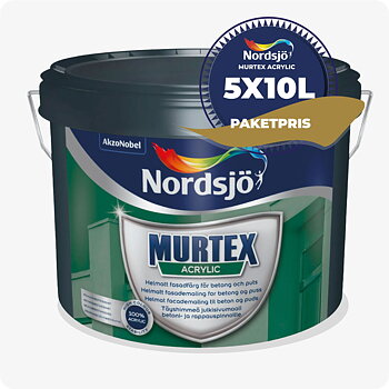 PAKET! FASADFÄRG MURTEX ACRYLIC, 50 L