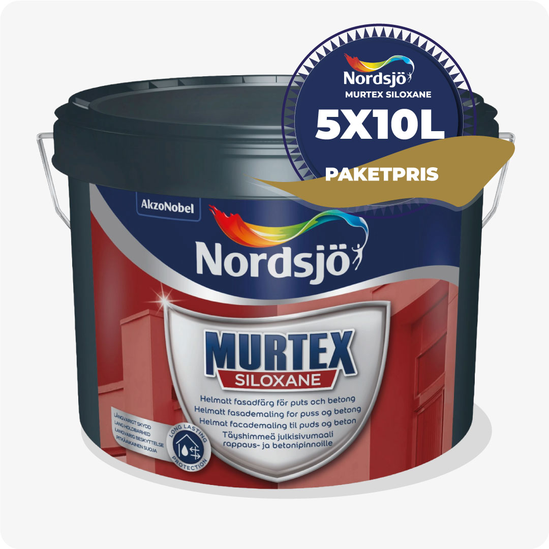 PAKET! FASADFÄRG MURTEX SILOXAN , 50 L