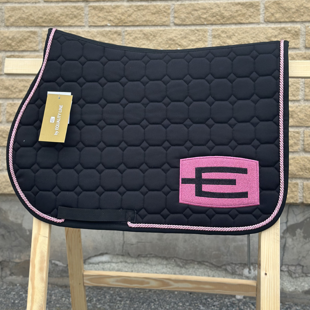 EQUILINE HOPPSCHABRAK MED E-LOGGA E75 BLACK-GL.PINK