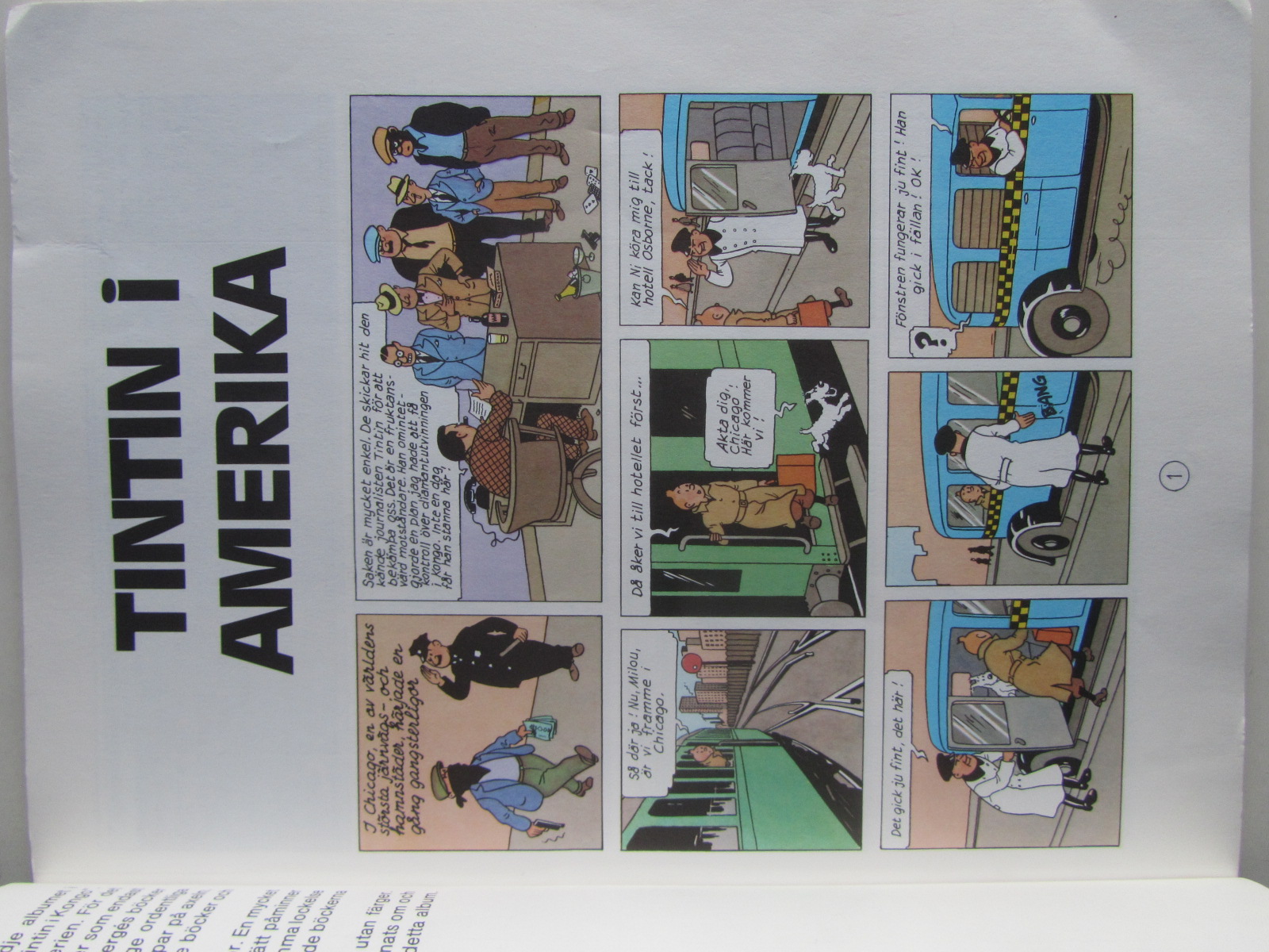 Tintin 19 Tintin i Amerika 1:a uppl. 1975 Vg - 3