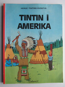 Tintin 19 Tintin i Amerika 1:a uppl. 1975 Vg