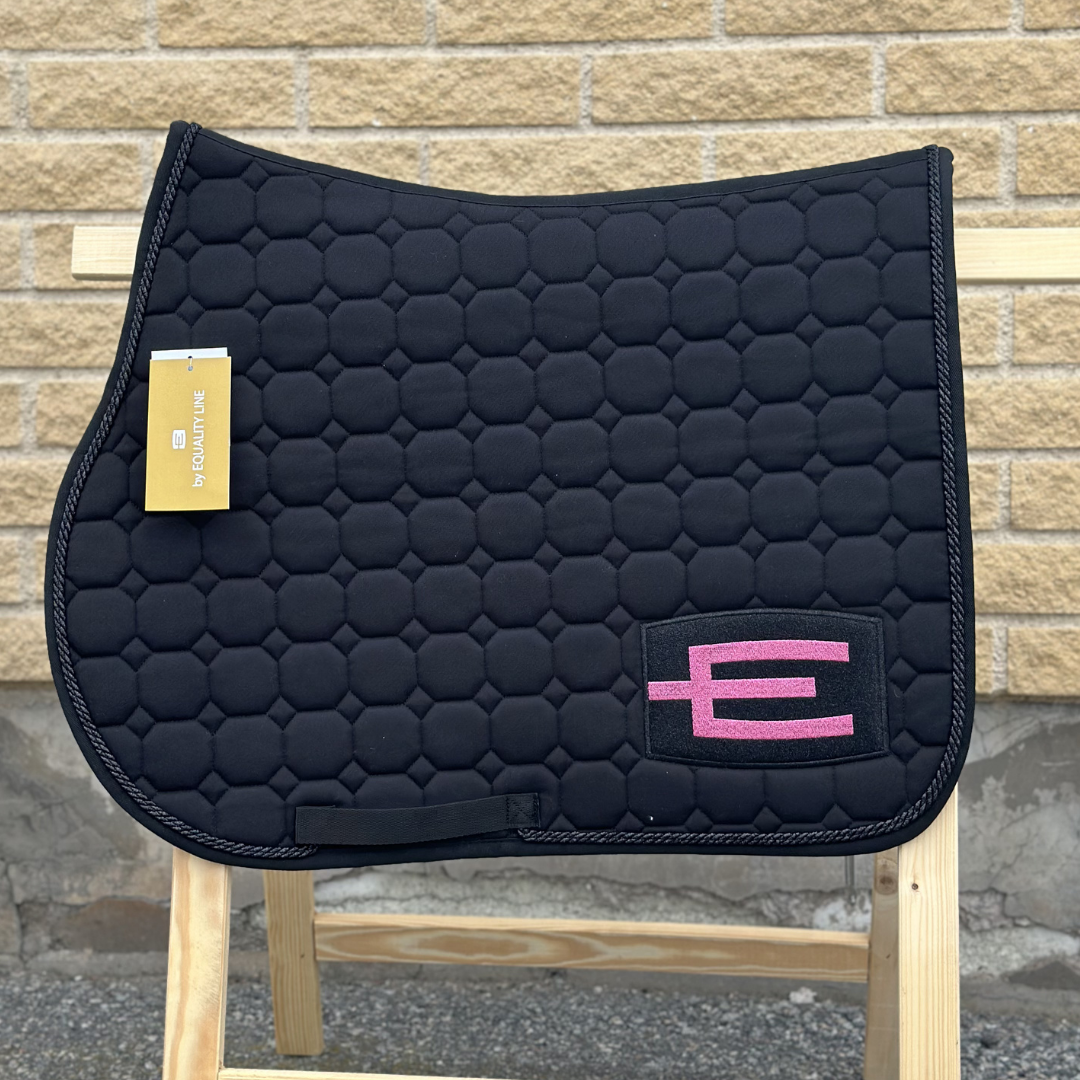 EQUILINE HOPPSCHABRAK MED E-LOGGA E74 BLACK-GL.PINK