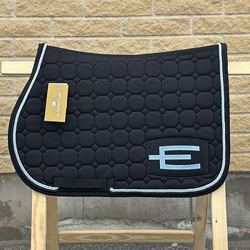EQUILINE HOPPSCHABRAK MED E-LOGGA E73 BLACK-GL.LIGHTBLUE/BLACK