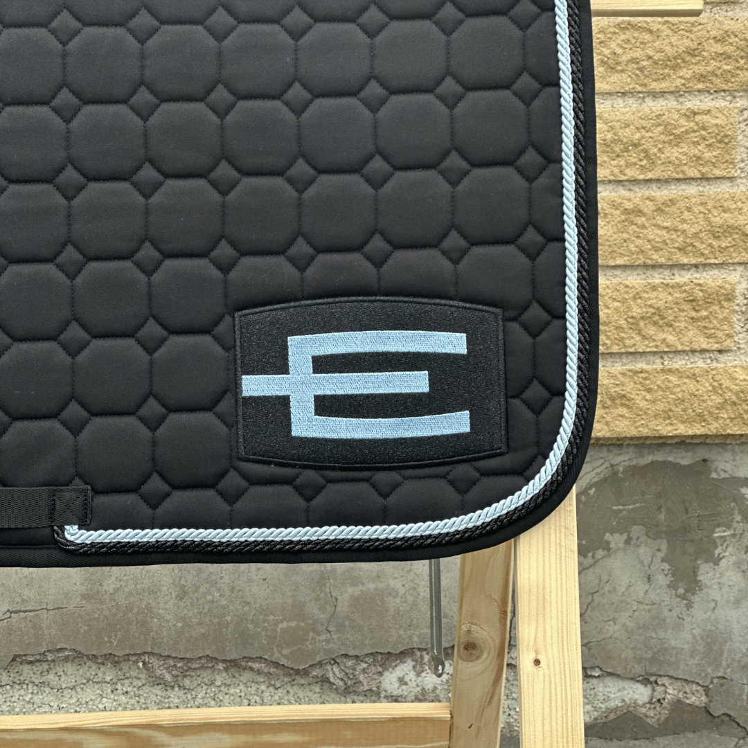 EQUILINE HOPPSCHABRAK MED E-LOGGA E73 BLACK-GL.LIGHTBLUE/BLACK - 2