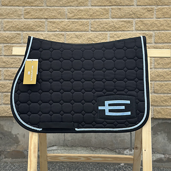EQUILINE HOPPSCHABRAK MED E-LOGGA E73 BLACK-GL.LIGHTBLUE