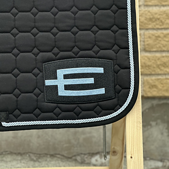 EQUILINE HOPPSCHABRAK MED E-LOGGA E73 BLACK-GL.LIGHTBLUE