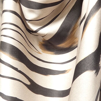 Fluid viskos satin moire svart beige