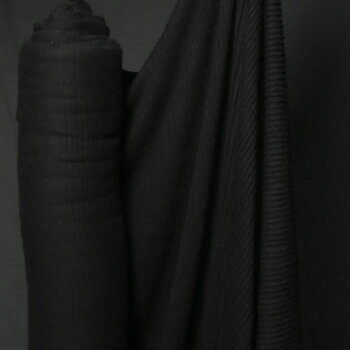 Stickad ull angora svart