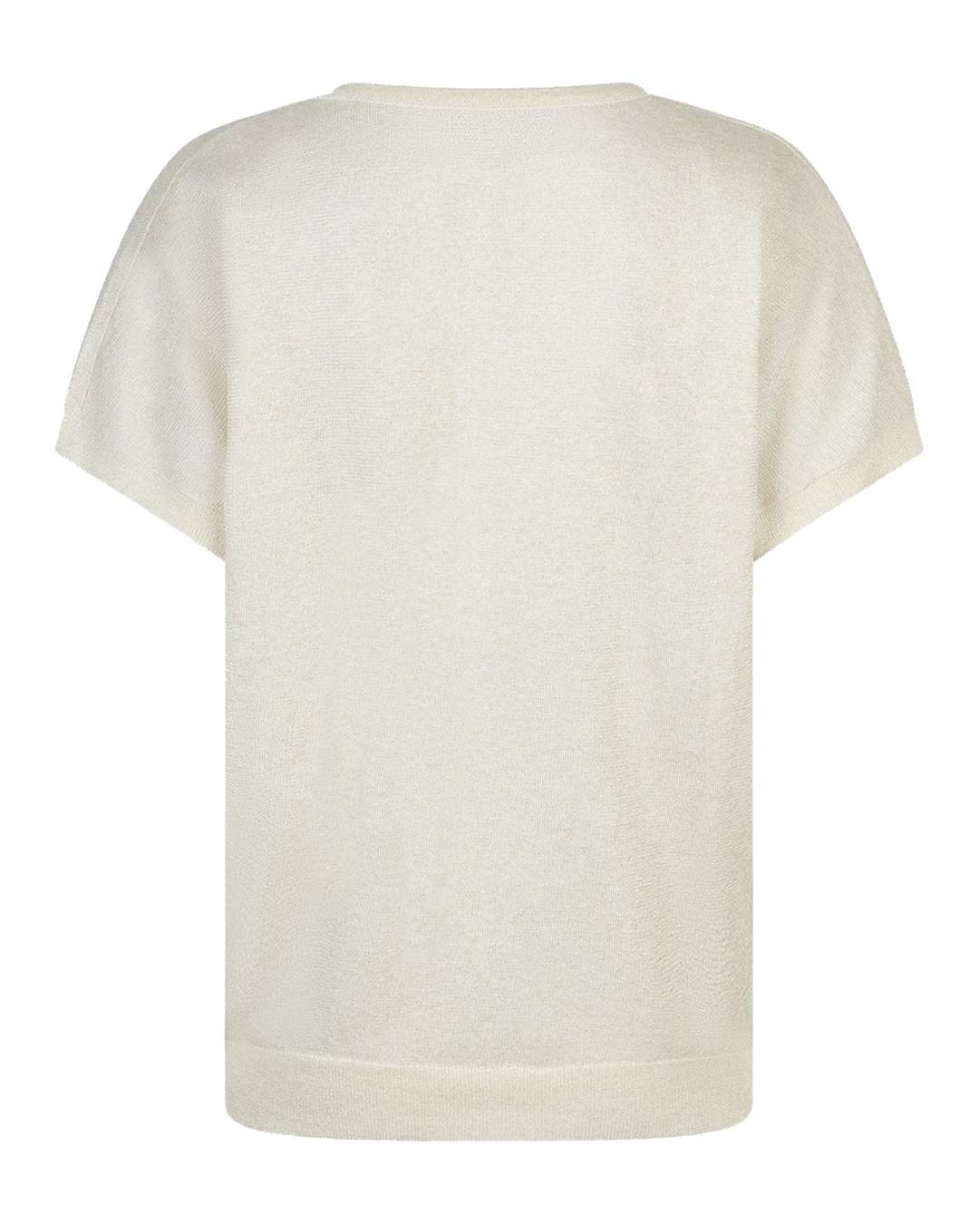 Topp Jerry v-ringning glittrig ljusbeige - 2