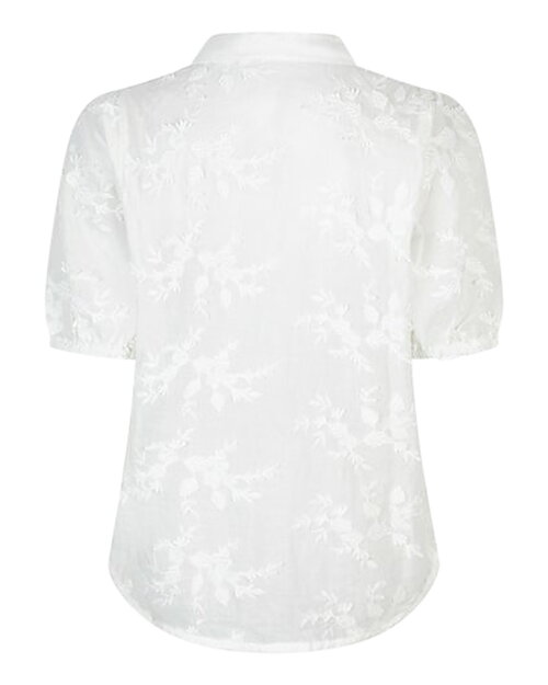 Blus Viktoria med brodyr offwhite - 3