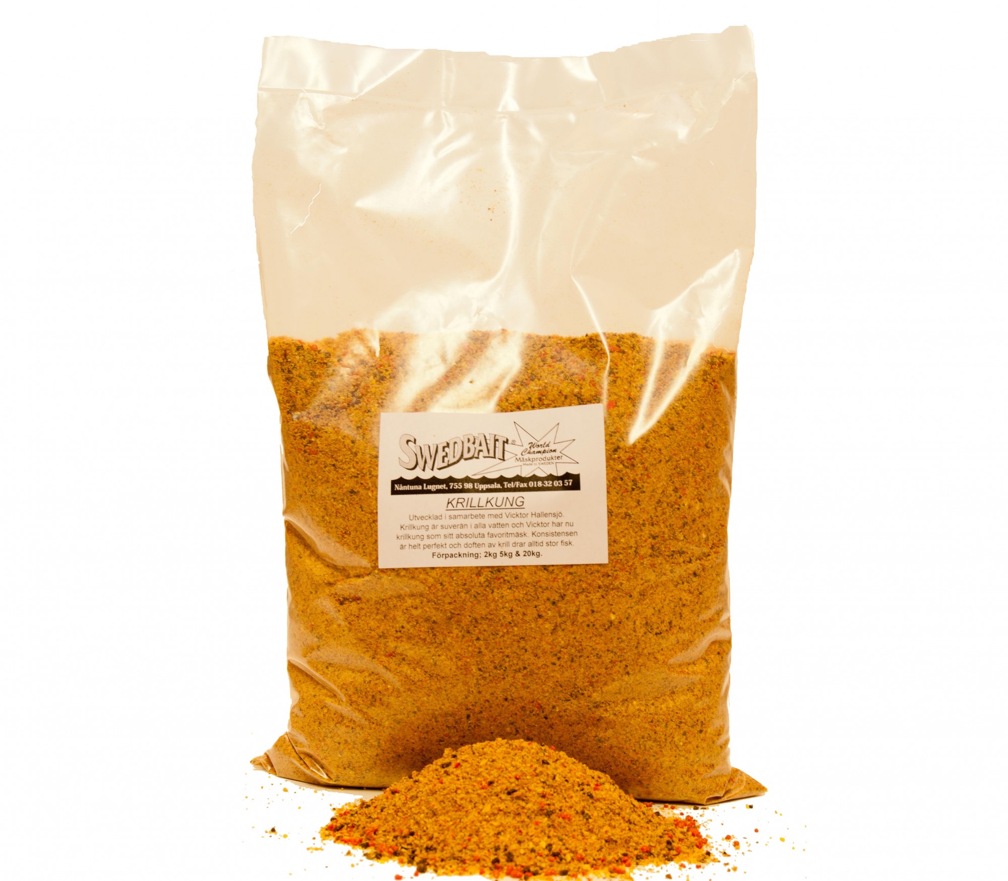 Swedbait mäsk. Groundbait för sutare, brax, karp, sarv, ruda osv. Krillkungkung 2kg