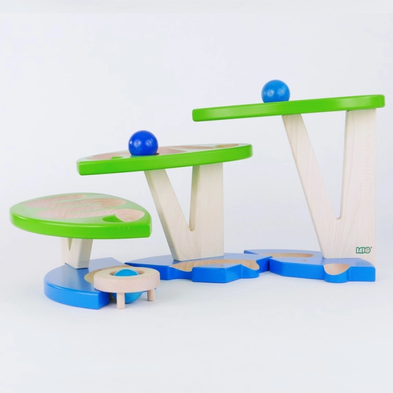 BAJO Kulbana Pedagogisk Träleksak  Dewdrop - Hållbar träleksak för kreativ lek - 3