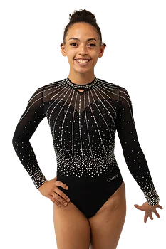 Gymnastikdräkt Vantage Black
