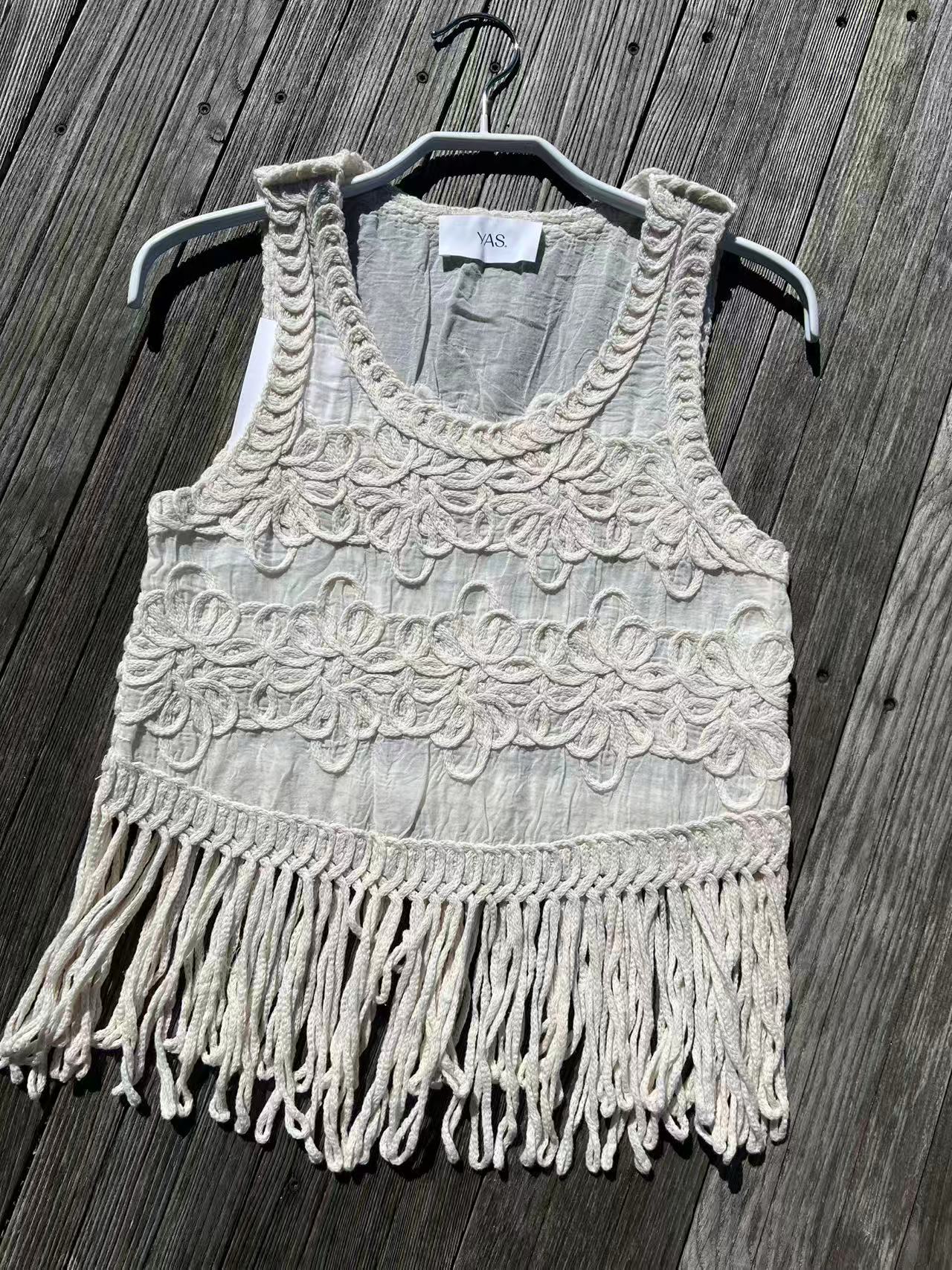 YAS Bera Crochet Top Fest