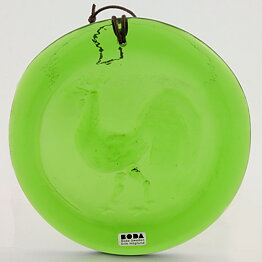 エリック・ホグラン  緑色のペンダント  雄鶏モチーフ  13cm  1950年代