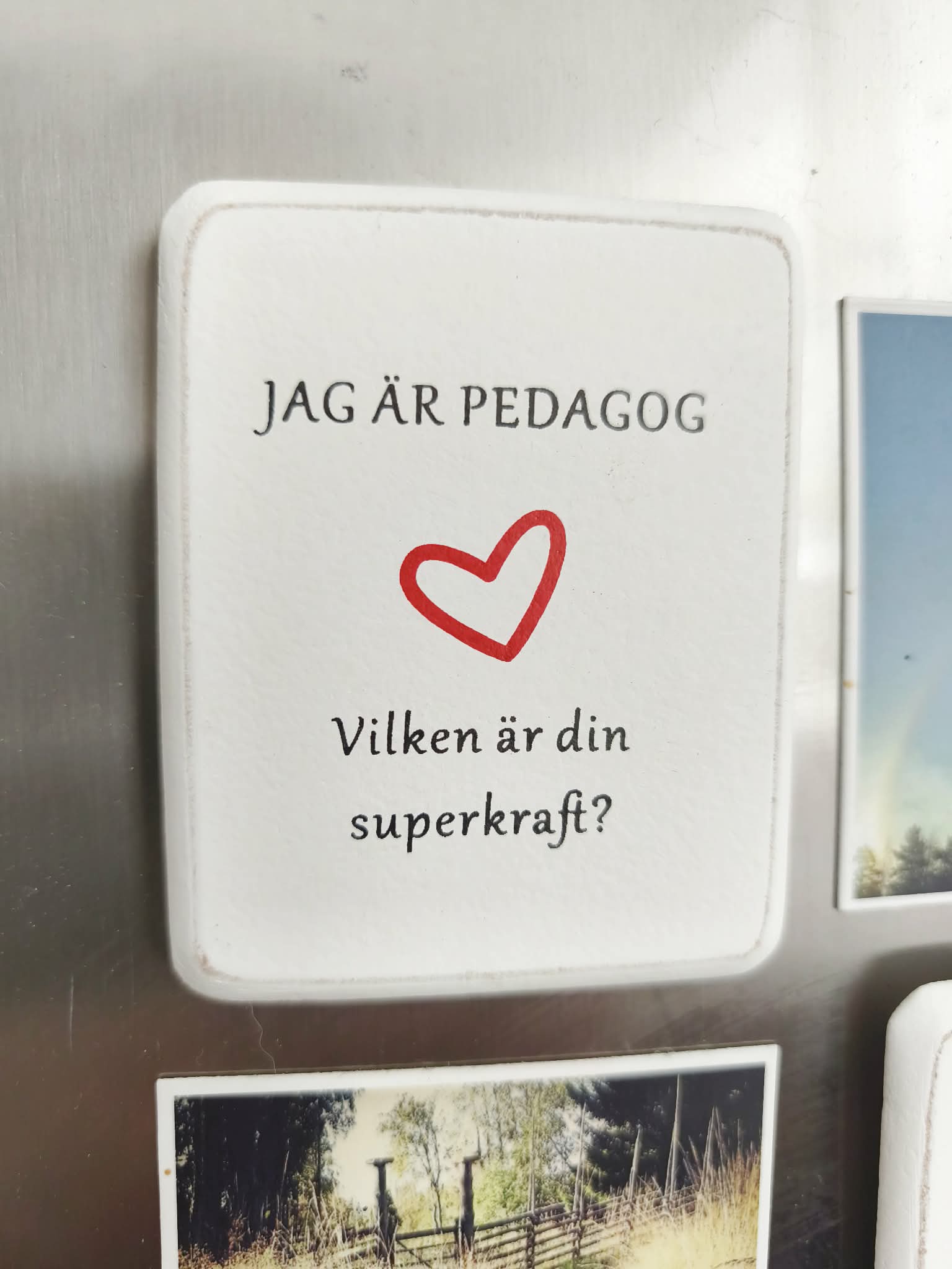 Kylskåpsmagnet Pedagog