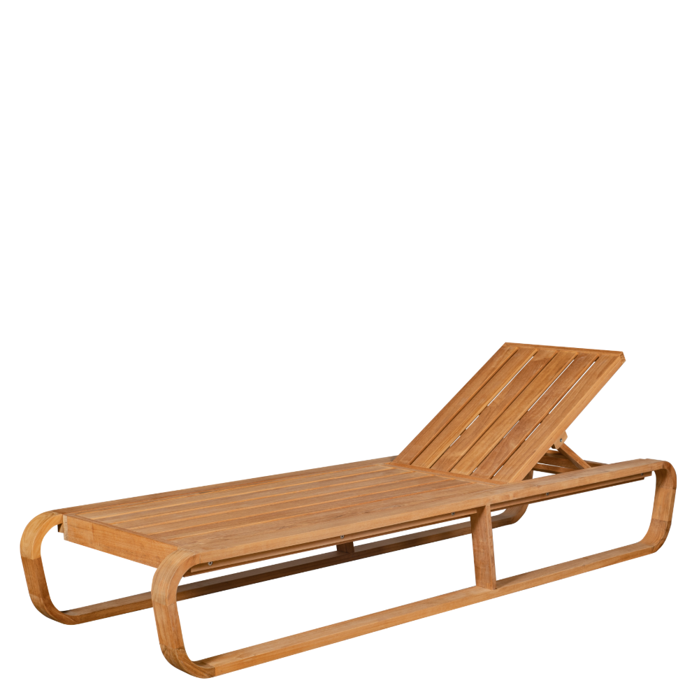 Bålamöllan solsäng i teak med dyna - Stockamöllan  - 3