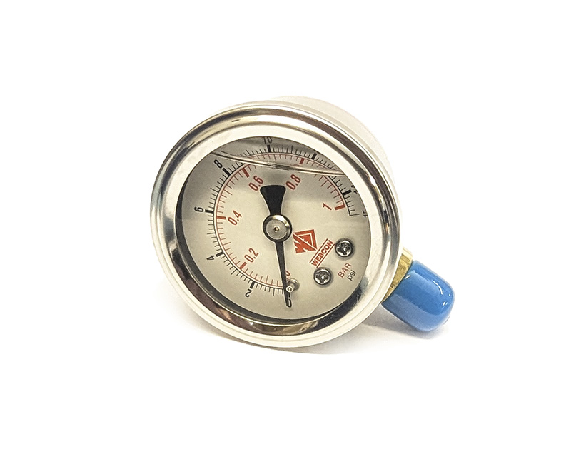 Pressure gauge 0-15psi - 0-1kg (Liquid filled)
