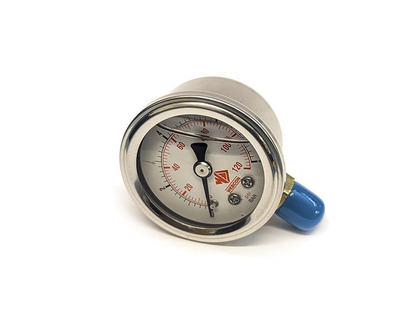 Pressure gauge dial 0-120psi - 0-8bar (Liquid filled)