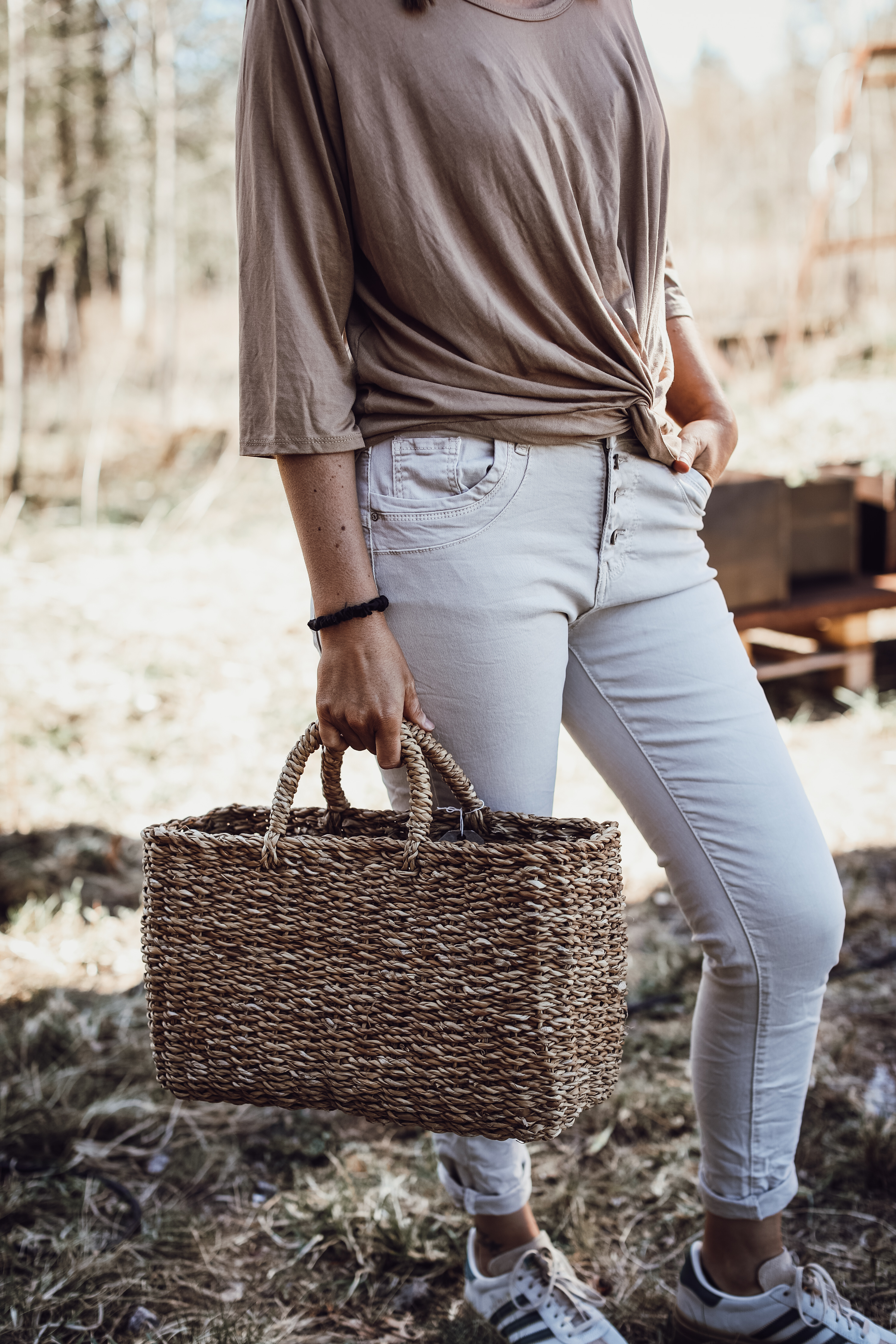 VILMA Jeans Beige Storlek 36 - 3