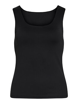 Vila Kenza U-Neck S/L Tank Top Black