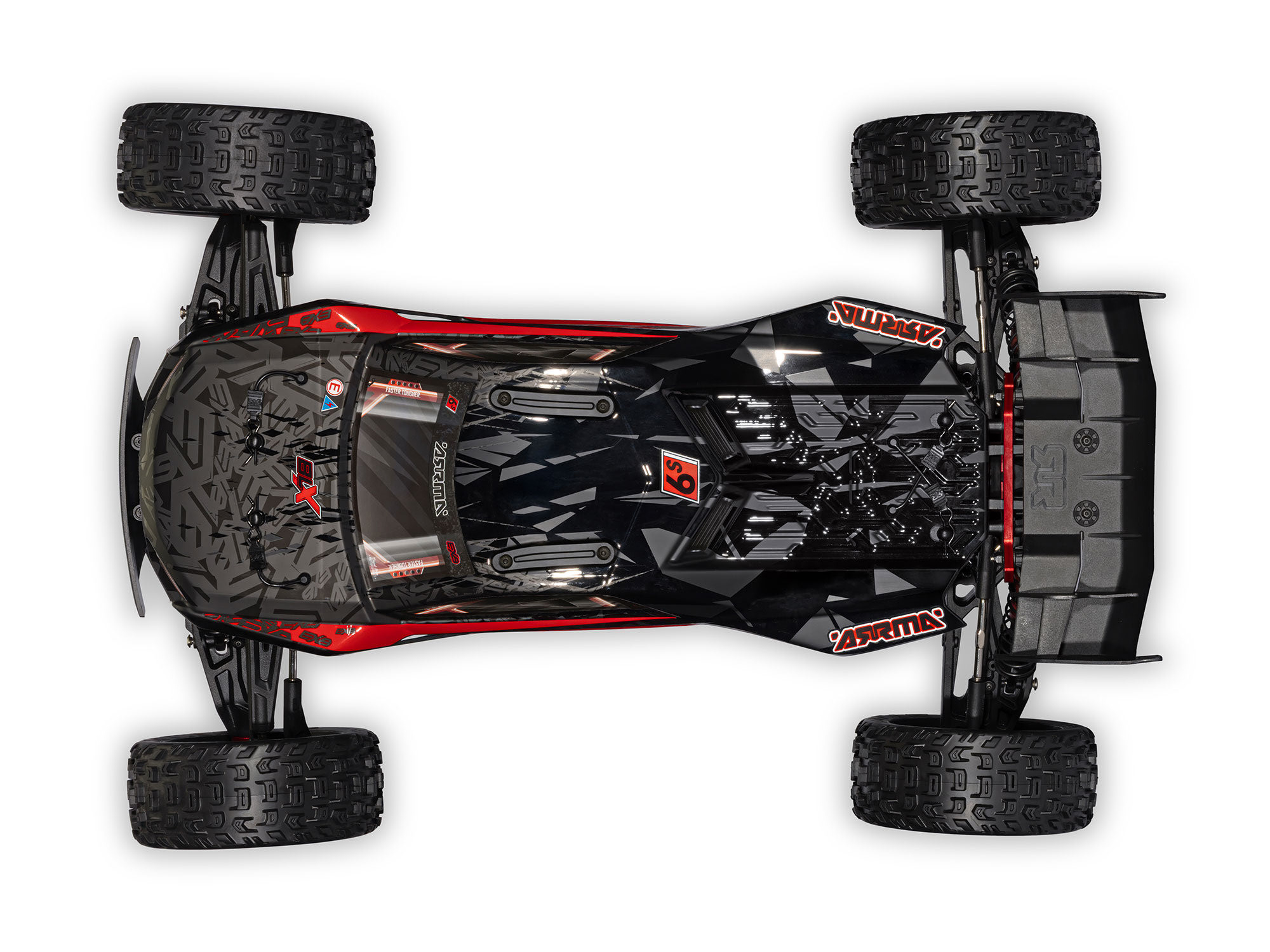 Arrma 1/7 TALION 6S EXB 4X4 RTR Brushless Speed Truck, Black - 8