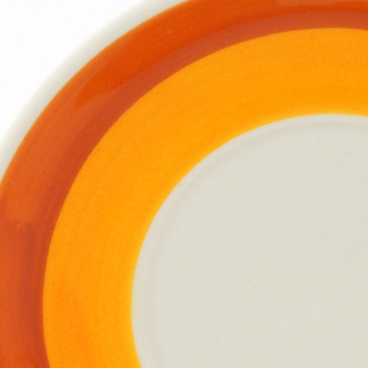 Helmer Ringström (Stina 1972) Coffee Cup Saucer with Orange/Yellow Decor 13 cm  [Free Shipping]