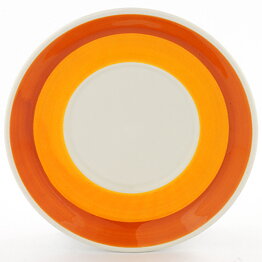 Helmer Ringström (Stina 1972) Coffee Cup Saucer with Orange/Yellow Decor 13 cm  [Free Shipping]