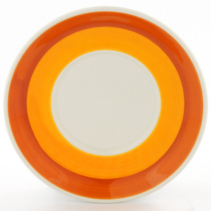 Helmer Ringström (Stina 1972) Coffee Cup Saucer with Orange/Yellow Decor 13 cm  [Free Shipping]