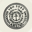 スティグ・リンドベリ  Arenaシリーズ  ブラウン/オレンジの模様のコーヒーカップソーサー  (13cm)   1973年  [送料無料]