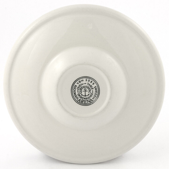 Stig Lindberg (Arena 1973) Rounded Coffee Cup Saucer with Brown/Orange Decor 13 cm [Free Shipping] 