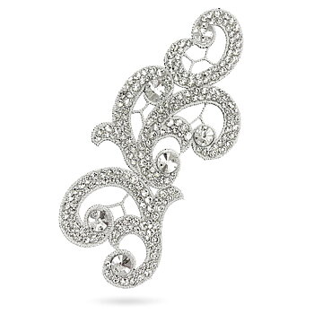 SPETSORNAMENT STRASSAT -vit/crystal 