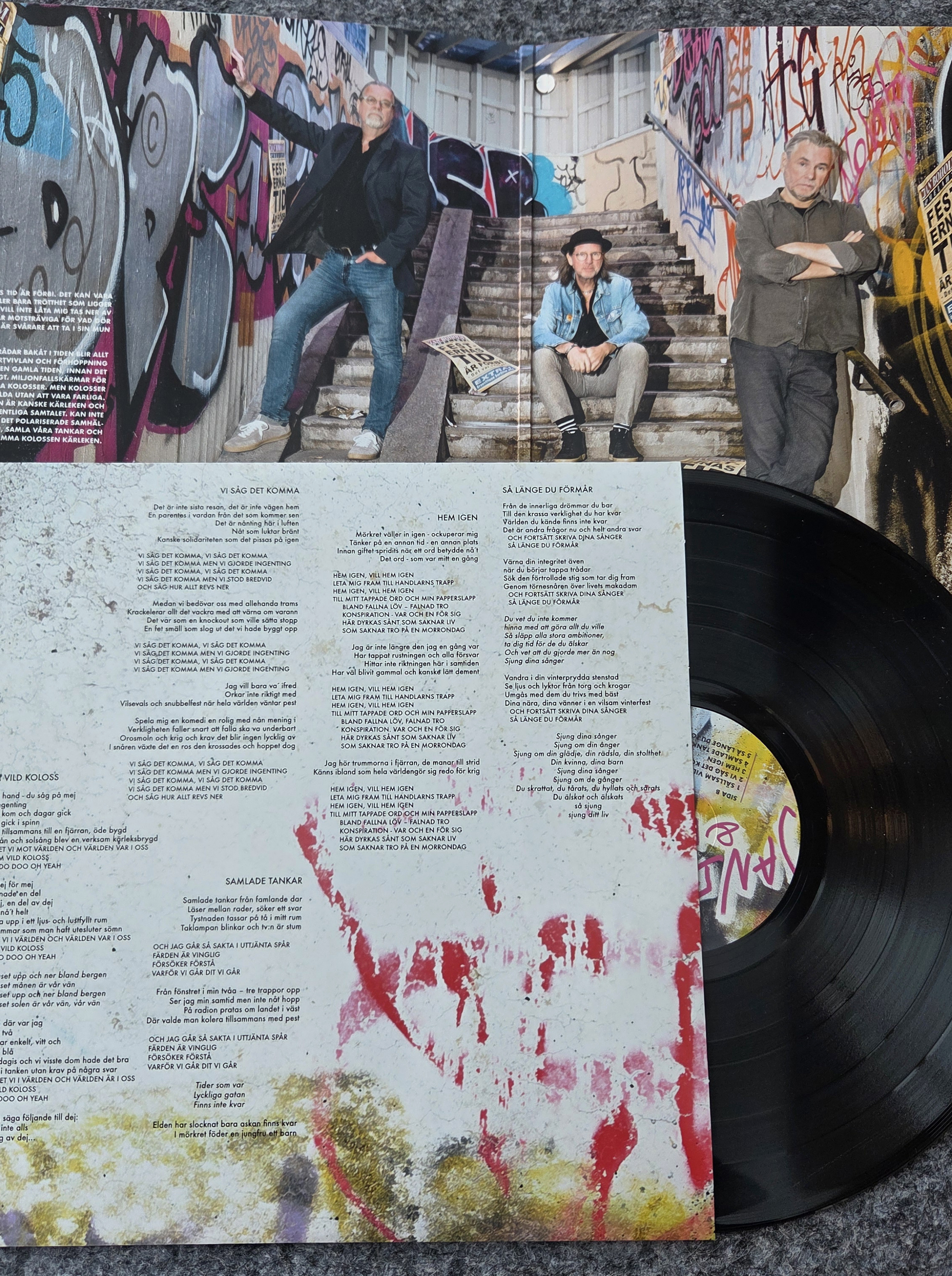 JAN BOHOLM & MELAHTI -  FESTERNAS TID ÄR FÖRBI  (album) Black Vinyl - 4