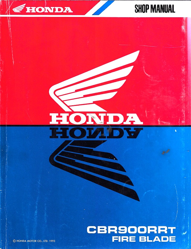 Honda CBR900RRT Fire Blade Verkstadshandbok Shop Manual 1995  A6609511T